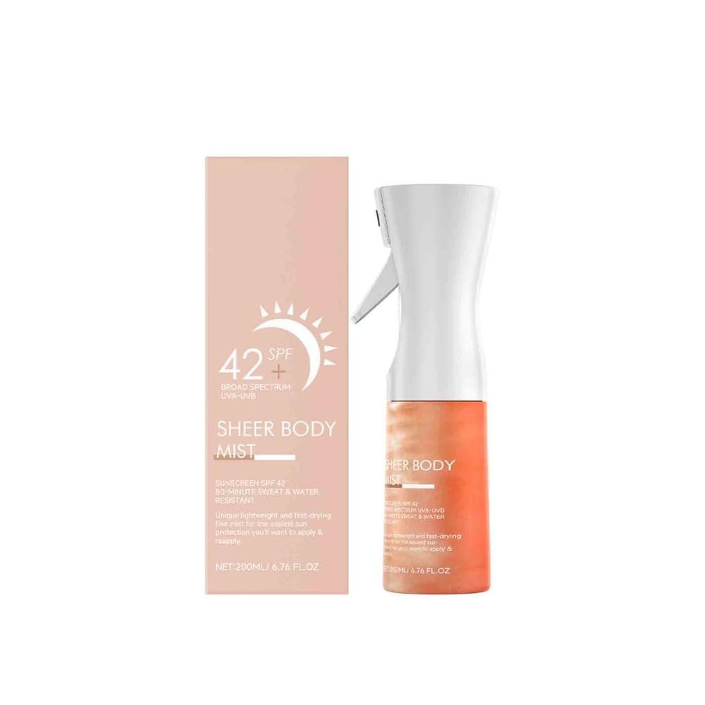 3PCS Sunscreen Spray Anti UV Protection Isolation Refreshing Non Sticky Sheer Setting Spray Spf 42 Sunscreen Oil Skin Care