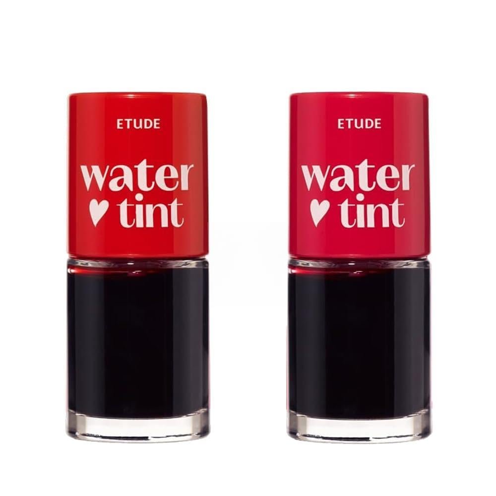 ETUDE Dear Darling Lip Stain Water Tint Cherry Ade (9g) + Pomegranate Ade (9g)