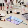 2 Set Acrylic Cosmetic Makeup Palette, Makeup Mixing Tray with Makeup Spatula for Cream Liquid Foundation Eye Shadow Lipsticks Nail Art Beauty Salon (Iridescent and Transparent) view 4