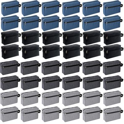 48 Pcs Travel Toiletry Bag for Men Women Bulk Large Water Resistant Shaving Bag Hanging Cosmetic Bag Makeup Travel Pouch Foldable Toiletry Organizer (Mixed Color)
