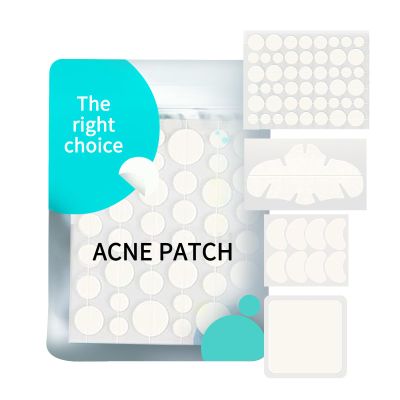 YIWMWIY Hydrocolloid Acne Patches for Face & Nose, 49-Count Contoured Pimple Patches with Moon, Nose & XL Square Shapes