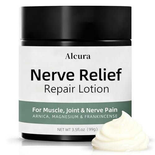Alcura Nerve Cream, Neuropathy Lotion with Arnica, Daily Nourishment for Health, Suitable for Knee, Lumbar, Neck, Hand and Foot -3.5OZ - 1Pcs Organics Cream