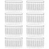 8pcs Clear Hair Combs for Women Hair Comb Clips Plastic French Side Comb 14 Teeth Bridal Veil Combs Vintage Twist Bun Hairs Clips for Women Bridal Wedding Veil view 1