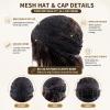 ManeMajesty 18 Inch Natural Wave Wig with Bangs Human Hair Natural Color view 4