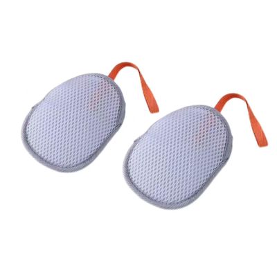 2pcs Soap Bags Exfoliating Soap Net Soap Mesh Bags for Shower Soap Holder Bubble Foam Net Soap Pocket for Women Men (Grey)