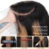 KUKIM 30 Inch Ombre Straight Wigs Human Hair 13x6 HD Transparent Lace Front Wigs Human Hair Pre Plucked 200 Density Highlight Real frontal Wig Can Last 6-9 Months Tangle-Free Natural Black for Women view 4