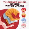 2026 New Super Absorbent Hair Towel Wrap for Wet Hair, Microfiber Quick-Drying Hair Turban with Soft Bow Tie, Frizz-Free Coral Fleece Thickened Hair Drying Caps for Women (D) view 2