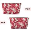 White Dove Birds Pink Cute Small Makeup Bag For Purse Travel Cosmetic Bags For Women Make Up Organizer Pouch Toiletry Leather Case view 2