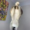 oulaer Short Bob 613 Blonde Ombre Body Wave Lace Front Wigs Human Hair For Women Black Roots HD Transparent Lace Frontal Wigs Pre Plucked Natural Hairline 150% Density 16Inch view 4