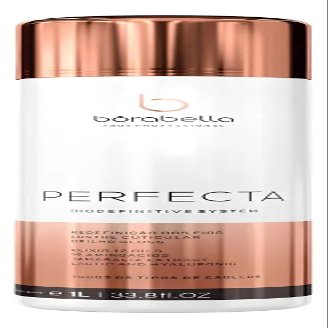 Borabella Perfecta Professional Hair Treatment, 12 Oils Biodefinitive System, Anti-Frizz Formula, Cuticle Lustre Gloss, All Hair Types, 33.8 fl.oz/1L