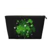YSBYEIU St. Patrick's Day Clover Bag for Women Men Lightweight Cosmetic Travel Toiletry Bag With Zipper for Travel, Work, Gym view 1