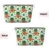 Rmqsyhfz St. Patrick's Day Bags for Women Men Irish Shamrock Cosmetic Bag with Zipper Makeup Bags Travel Toiletry Bag view 2