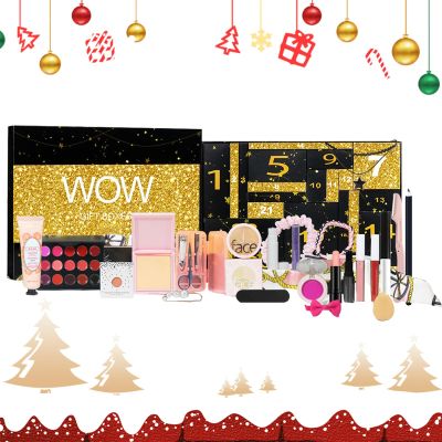 Makeup Advent Calendar 2025 - Christmas Countdown Calendars Beauty Gift Set | Makeup Set Countdown Calendar | Countdowns To Christmas 24 Days, Make Up Calendars, Beauty Countdowns Sets For Women Girl