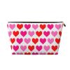 ASYG Cute Valentine Red Hearts Travel Makeup Bag Cosmetic Bag Small Pouch Purse Bags for Women Men view 1