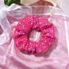 CEELGON 6 PCS Glitter Hot Pink Rhinestone Scrunchies for Cheer Competition Sparkly Cheerleading Scrunchie Hair Accessories Elastic Band for Cheerleaders Girls (Hot Pink) view 4