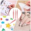3 Pcs Tweezers for Lashes, Eyelash Extension Tweezers Fiber Tip Diamond Grip Bent & Straight Tip High Precision Tweezer Non-Slip Grip for Professional Women Beginners view 3
