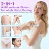 Ladies Electric Shaver for Intimate Areas Design Double Head Trimmer with Skin Protections Travel Friendly Groomer Ceramic Hair Remover view 3