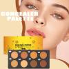 Cream Contour Palette | 8-Shade Full Coverage Waterproof Face Makeup,Facial Contour Palette,for Home Dorm Travel Hotel Apartment School view 2