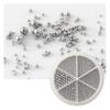 6-in-1 Mixed Metal Bead Set for Nail Art Decoration, Nail Caviar Beads 0.8-1.5mm 3D Design Jewelry (Gray) view 1
