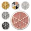 6-in-1 Mixed Metal Bead Set for Nail Art Decoration, Nail Caviar Beads 0.8-1.5mm 3D Design Jewelry (Gray) view 2