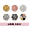 6-in-1 Mixed Metal Bead Set for Nail Art Decoration, Nail Caviar Beads 0.8-1.5mm 3D Design Jewelry (Gray) view 3