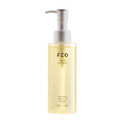 FEO Korean Skincare Cleansing Oil for Face: Gentle Eye Makeup Remover for Sensitive, Acne-Prone Skin - Non-Comedogenic, Hydrating Oil Cleanser