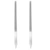 2Pcs Diamond Deb Nail File, Metal Nail Files for Natural Nails with Sharp Pointed Tip, Stainless Steel Professional Double Sided Manicure Pedicure Fingernail Toenails Tools for Women Men Salon Home view 1