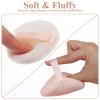 2 Pcs Powder Pads, 3.15 Inch Body Puff and Container, Fluffy Makeup Puff, Portable Soft Cotton Mak-up Puffs, Travel Soft Washable Reusable Dusting Powder Pad for Body, Makeup Face(White, Skin Color) view 2