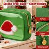 2026 New Mini Christmas Pouches, 2/4/12 Pack Clear Christmas Cosmetic Bags with Zipper, Waterproof Xmas Makeup Bag, Preppy Square Nylon Holiday Travel Skincare Pouches for Women Xmas Gift (4*B) view 3