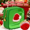 2026 New Mini Christmas Pouches, 2/4/12 Pack Clear Christmas Cosmetic Bags with Zipper, Waterproof Xmas Makeup Bag, Preppy Square Nylon Holiday Travel Skincare Pouches for Women Xmas Gift (4*B) view 4