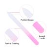 3 Pack Glass Nail Files with Case, Crystal Fingernail File for Women, Double-Sided Glass Files for Natural, Pedicure, Artificial, Fake Nails view 3