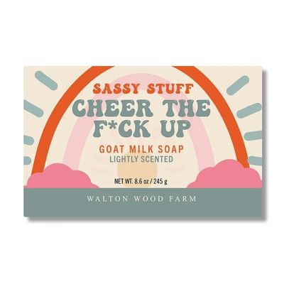 Walton Wood Farm, Sassy Stuff 8.6 oz Soap Bar: (Cheer the Fuck Up)