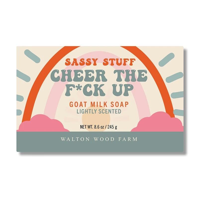 Walton Wood Farm, Sassy Stuff 8.6 oz Soap Bar: (Cheer the Fuck Up)