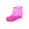 BETOOKY 1 Pair Bathroom Foot Tub: Plastic Shoe Shaped Soaker Basin - Spa Soaking Boots Tub for Home Pedicure Foot Washing Deep Soaking Rosy view 2