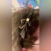 Repurposed Ys Elegant Black Bow Headband with Gold Accent, Decorative Hair Accessory for Women, Classic Fashion Design view 2