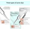 3 Pcs Blackhead Remover Comedone Extractor, Acne Removal Kit, Manual Pimple Popper Tool for Quick and Easy Removal of Pimples, Blackheads on Forehead, Facial and Nose (Needle 3 Pack) view 3
