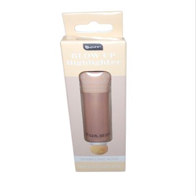 B.pure Glow Up Highlighter, Sparkling Rose, Liquid Makeup, 0.2 Fl Oz