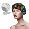 Women's Fast Drying Shower Turban, Video Game Weapon Ccool Gamers Fire Pattern, Ultra Absorbent Microfiber Anti Frizz Cap for Wet Curly Hair Care view 4