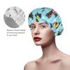 Microfiber Bath Hair Turban for Women, Miniature Pinscher Pool, Ultra Absorbent Fast Dry Anti Frizz Shower Cap for Curly Long view 4