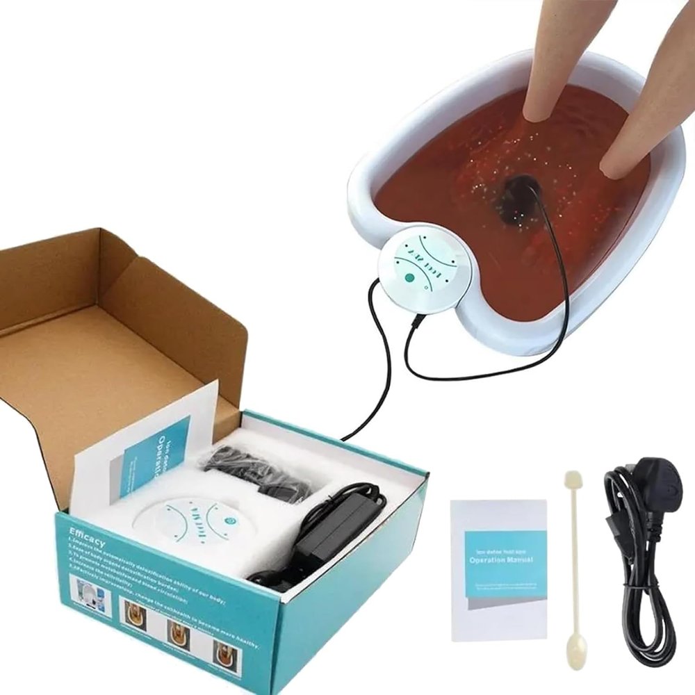 Ionic Foot Detox Machine - Home Spa Ion Cleanse Bath for Health & Vitality, Detoxify Feet with Chi Energy, Ideal for Beauty Clubs & Salons (Tub Not Included)