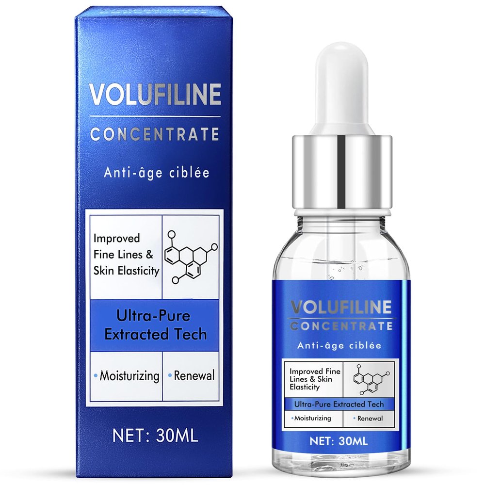 Volufiline Serum, 30ML Skin Firming Serum for Face, Improve Skin Elasticity, Enhances Facial Contours, Smooth Fine Line, Wrinkle Filler Moisturizing Essence