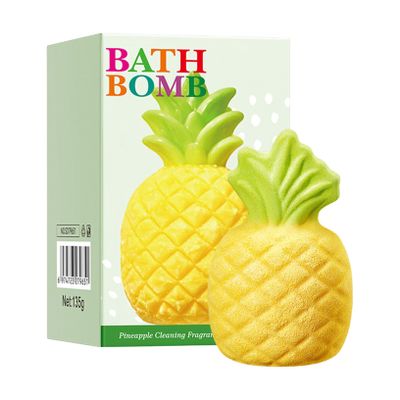 ACSUSS Bath Fizzy Bombs, Skin-Softening & Scented Spheres for Aromatherapy Tub Soak Pineapple One Size