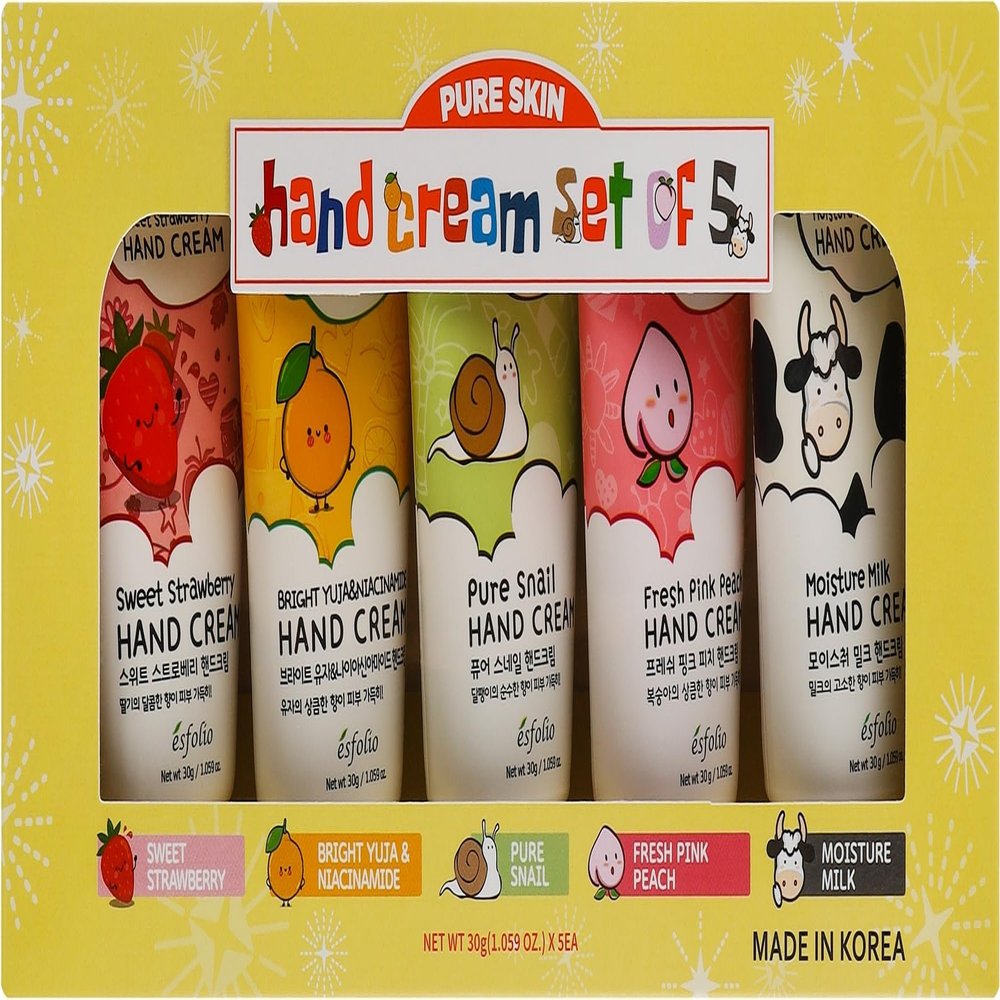 Set of 5 Hand Creams  Nourishing & Hydrating  30ml Travel-Size Tubes