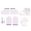 Wax Treatment Gloves Set, Professional Spa Care Kit, Moisturizing Paraffin Wax Hand Foot Cover with Disposable Gloves Socks, Includes Transparent Brush Purple Spatula for Salon HOM view 1