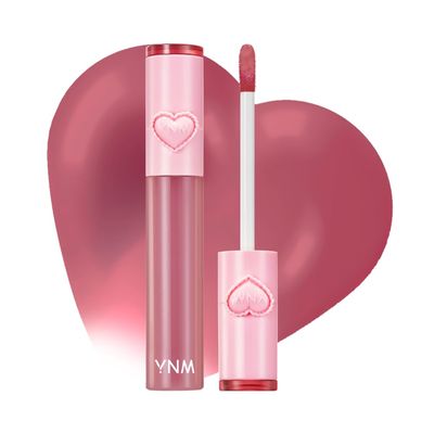 YNM Heart Jelling Tint, BARE JELLING, Silicone Lip Brush Included, K-Beauty, Non-Sticky, Moisturizing, Smudge-Proof, Korean Lip Tint, Long-Lasting, Vivid Color, 0.09 oz