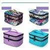 5PCS Cotton Travel Storage Bags for Makeup,zipper Cute and Fancy Makeup Bags,Convenient to Carry Women Toiletry Bag.(Black) view 4