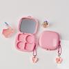 4 Grids Empty Eyeshadow Pallet, Eye Shadow Lipstick Storage Case, DIY Cosmetic Organizer Box With Hole view 2