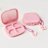 4 Grids Empty Eyeshadow Pallet, Eye Shadow Lipstick Storage Case, DIY Cosmetic Organizer Box With Hole view 3