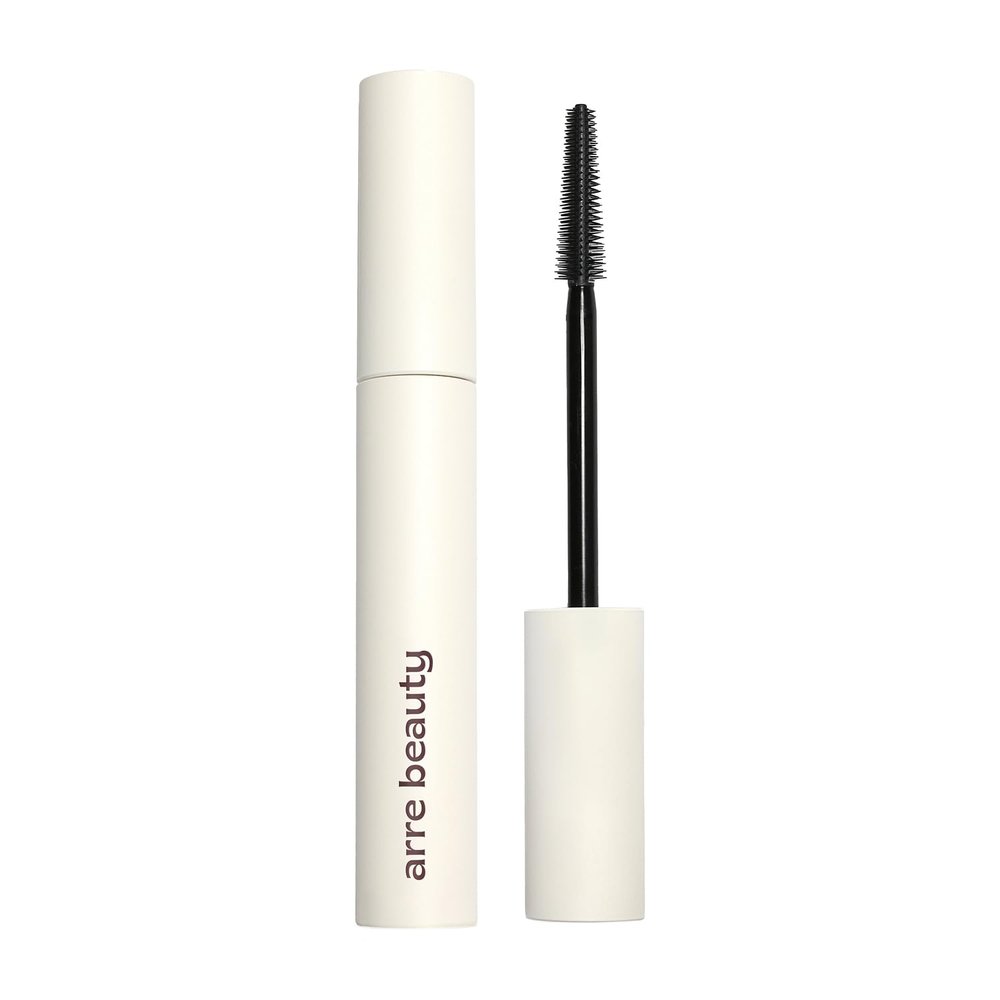Arre Beauty Tubing Mascara with Lash Fortifying Serum, Lengthening and Lifting, Smudge-Proof and Flake-Free, Water-Resistant, Easy Removal, Glossy Black (Ace High)