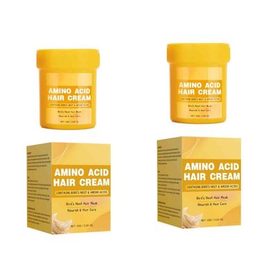 2PCS Amino Acid Hair Cream for Dry Damaged Hair  Revitalize, Soften, Smooth and Moisturize